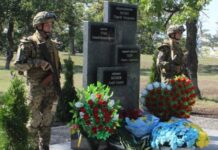 В зенитно-ракетной Одесской бригаде открыли мемориал памяти погибших сослуживцев