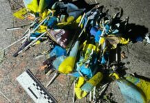 В Одессе задержали молодого человека, который поджег флажки на Европейской площади